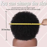 BZT-1B Short Afro Kinky Curly Wigs ,  Synthetic Hair Wigs ,Heat Resistant,  Soft  and Bouncy Curls  Wigs for Black Women-(BZT-1B-6)