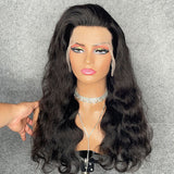 VRZ Body Wave  Lace Frontal Wig | Top Closure Wig | lace Frontal wigs | 360 Lace Wigs for Women 180% Density Transparent Lace Wigs Natural color BW-TR