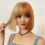 lc6164 Short  Shoulder Wigs For Lady Light Curly Wigs for daily life and cosplay