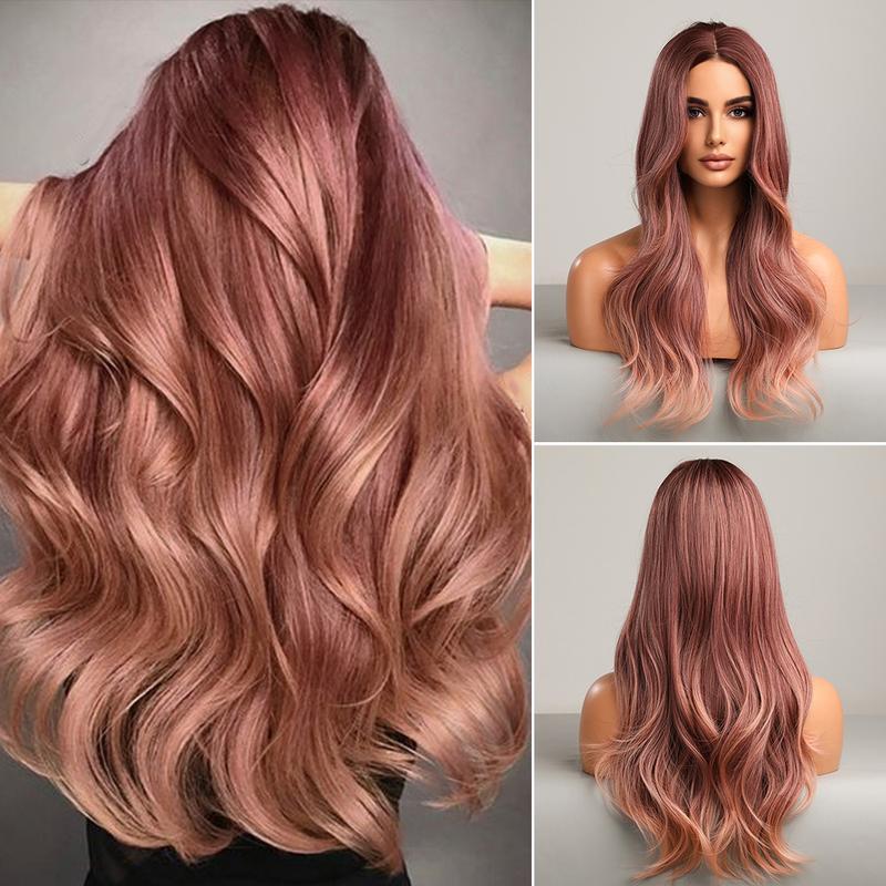 lc8040 Long Dark Pink Wigs for Women
