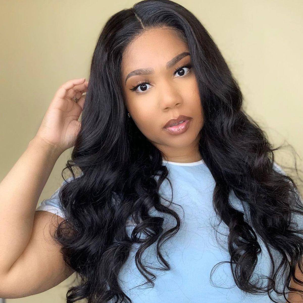 VRZ Body Wave  Lace Frontal Wig | Top Closure Wig | lace Frontal wigs | 360 Lace Wigs for Women 180% Density Transparent Lace Wigs Natural color BW-TR