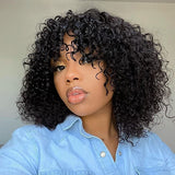 Short Curly Shag Wig Style With Wispy Bang Super Volume Bang Wig With Afro Look Shoulder Length SHAG-NC
